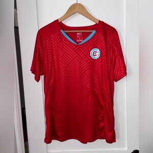 MLS Chicago Red Soccer Jersey with Logo